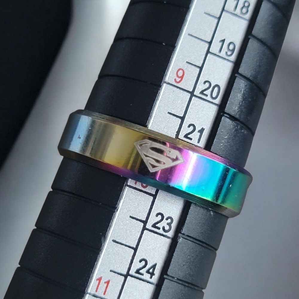 Rainbow Superman Ring